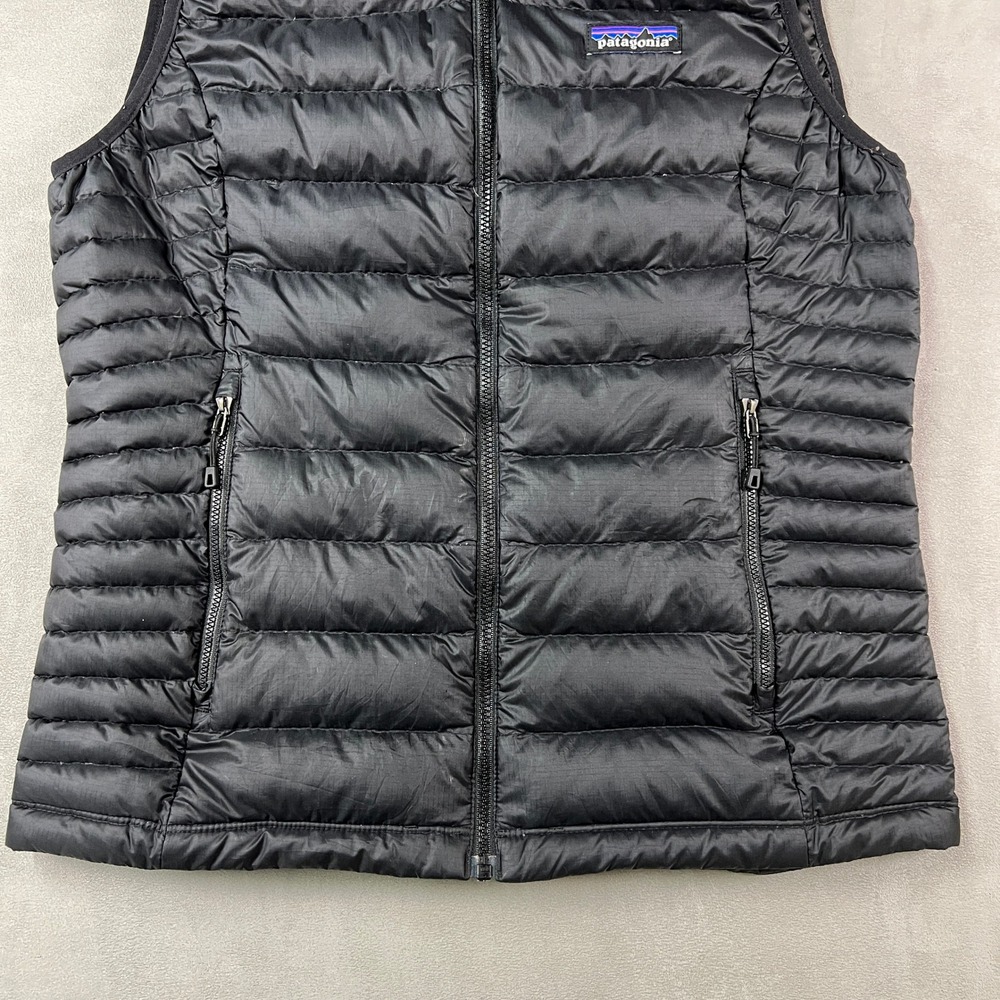 Patagonia Down Sweater Vest Womens M Black Full Zip Insulated Puffer Outdoor - Picture 10 of 10